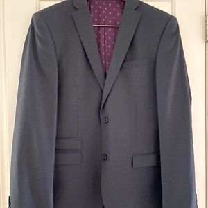 Next Signature Mens Charcoal Grey 2 Button Blazer- Size 40L